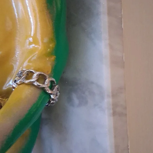 Elegant Silver Chain Link Ring - Picture 4 of 4